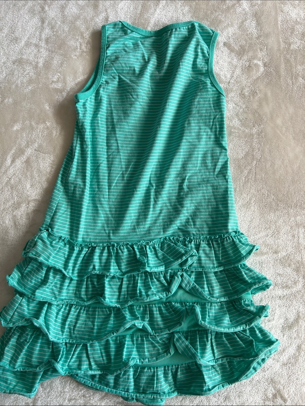 Hello Kitty Turquoise Ruffle Dress Size 10 - Picture 4 of 4